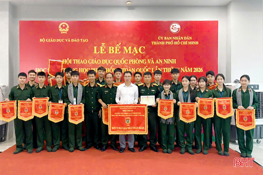 Hà Tĩnh giành giải nhất Hội thao Giáo dục quốc phòng và an ninh học sinh THPT toàn quốc