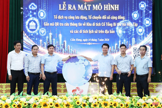 Xã Cẩm Hưng ra mắt các mô hình chuyển đổi số