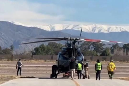 Rơi trực thăng ở Argentina, 7 người chết