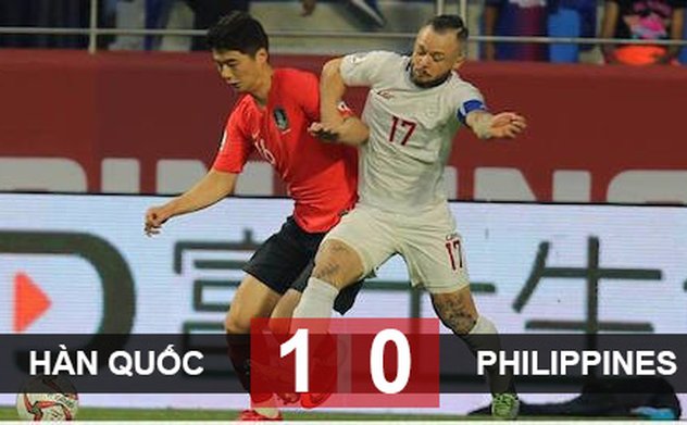 Hàn Quốc 1-0 Philippines: Ứng viên vô địch toát mồ hôi ngày ra quân