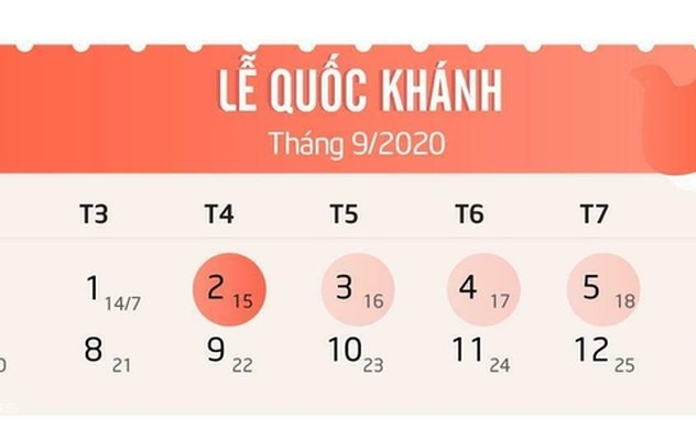 Đề xuất nghỉ lễ 5 ngày dịp Quốc khánh