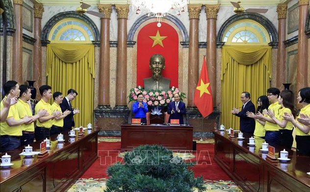 Chủ tịch nước gặp mặt các gương mặt trẻ tiêu biểu của thanh niên Việt Nam