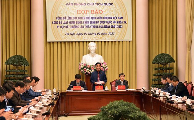 Công bố Lệnh của quyền Chủ tịch nước về Luật Khám bệnh, chữa bệnh 