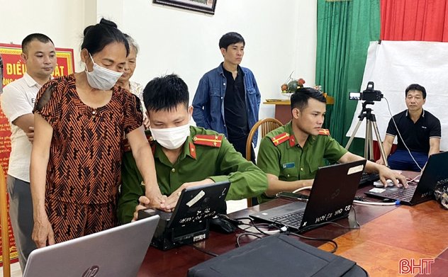 4 xã ở huyện Kỳ Anh hoàn thành cấp căn cước công dân 