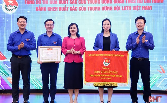 Tỉnh đoàn Hà Tĩnh xếp tốp đầu tổ chức đoàn xuất sắc cả nước