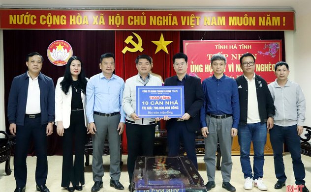 Hà Tĩnh tiếp nhận hỗ trợ 10 nhà ở cho hộ nghèo 