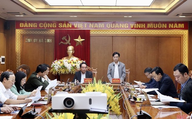 Ban Chỉ đạo phòng, chống tham nhũng, tiêu cực tỉnh Hà Tĩnh họp triển khai nhiệm vụ năm 2024