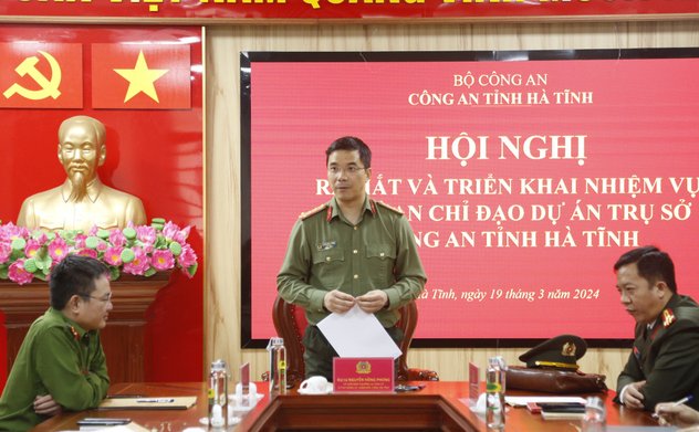 Triển khai Dự án xây dựng trụ sở làm việc Công an tỉnh Hà Tĩnh theo kế hoạch 