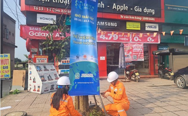 Công ty Điện lực Hà Tĩnh lan toả văn hóa tiết kiệm điện từ sự kiện “Giờ trái đất” 