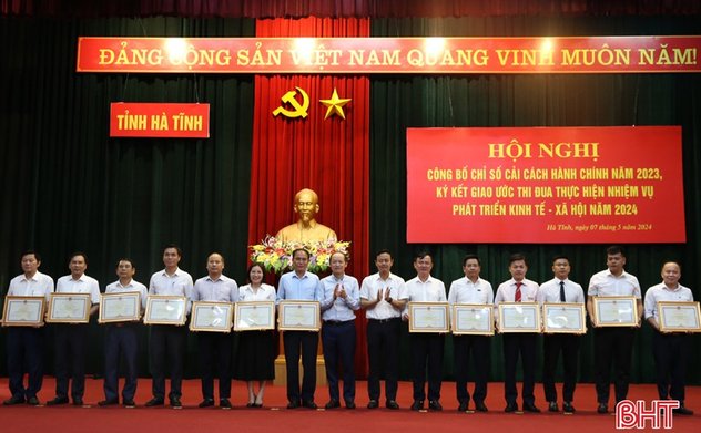 Các chỉ số liên quan đến cải cách hành chính của Hà Tĩnh đều tăng hạng