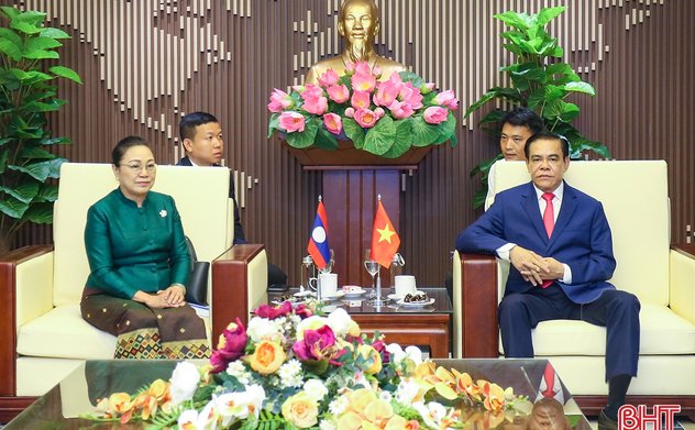 Đại sứ nước CHDCND Lào tại Việt Nam chào xã giao lãnh đạo tỉnh Hà Tĩnh