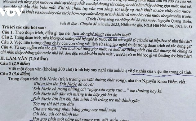 Bộ GD-ĐT khẳng định không có chuyện lộ đề thi môn Ngữ văn