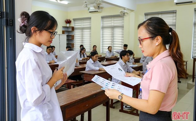 Thí sinh Hà Tĩnh bước vào ngày thi thứ 2 Kỳ thi tốt nghiệp THPT 2024