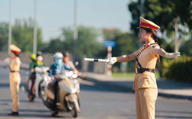 Những hình ảnh đẹp của lực lượng Cảnh sát giao thông