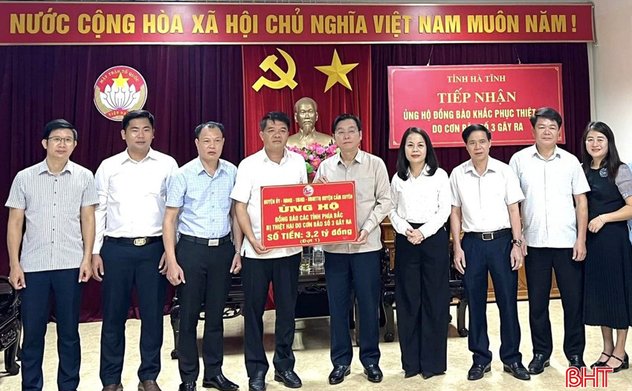 Hà Tĩnh tiếp nhận gần 31,5 tỷ đồng ủng hộ đồng bào vùng lũ miền Bắc