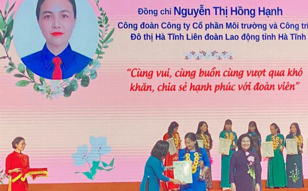 Cán bộ công đoàn Hà Tĩnh được vinh danh toàn quốc