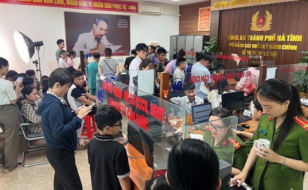 Bắt đầu từ 1/7, Công an Hà Tĩnh đồng loạt triển khai làm  CCCD theo Luật Căn cước