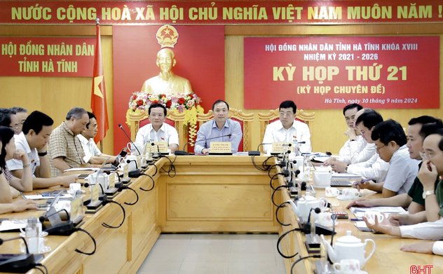 Kỳ họp thứ 21 HĐND tỉnh khóa XVIII thông qua 17 nghị quyết về phát triển KT-XH