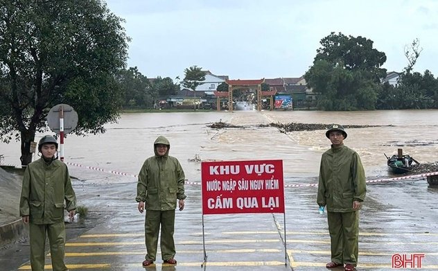 Cảnh báo lũ trên các sông ở Hà Tĩnh 