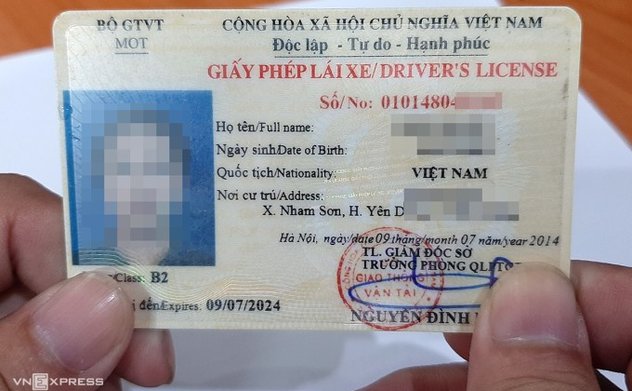 Người lái xe phải thi lại lý thuyết ngay khi giấy phép hết hạn