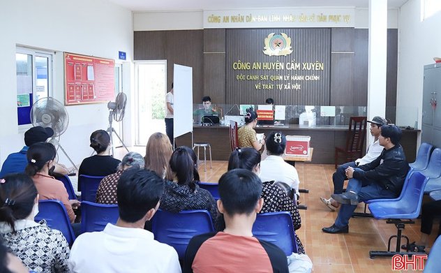 13 điểm thu nhận hồ sơ cấp thẻ căn cước trên địa bàn Hà Tĩnh