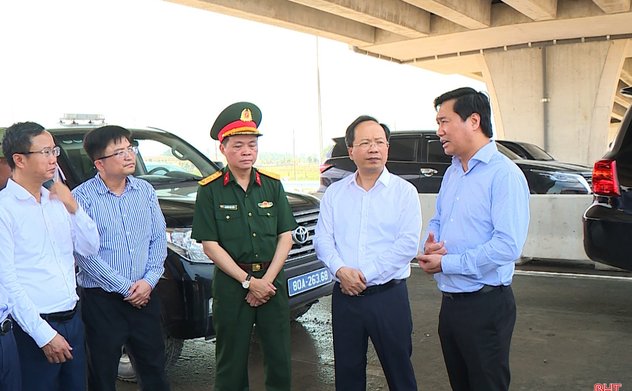 Chuẩn bị tốt cho lễ thông xe 2 tuyến cao tốc Bắc - Nam qua Hà Tĩnh