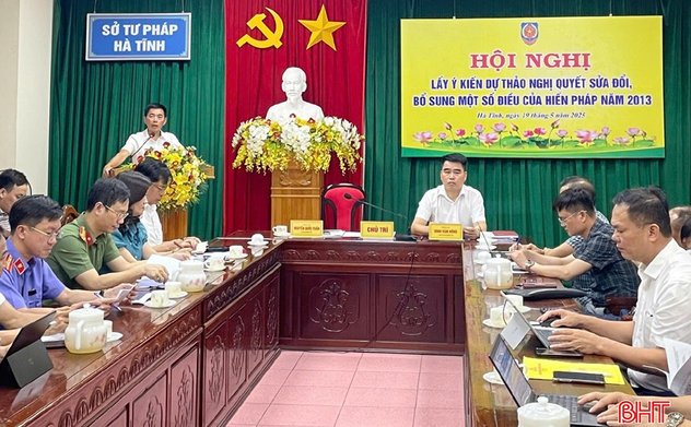 Sở Tư pháp lấy ý kiến góp ý dự thảo Nghị quyết sửa đổi, bổ sung Hiến pháp năm 2013