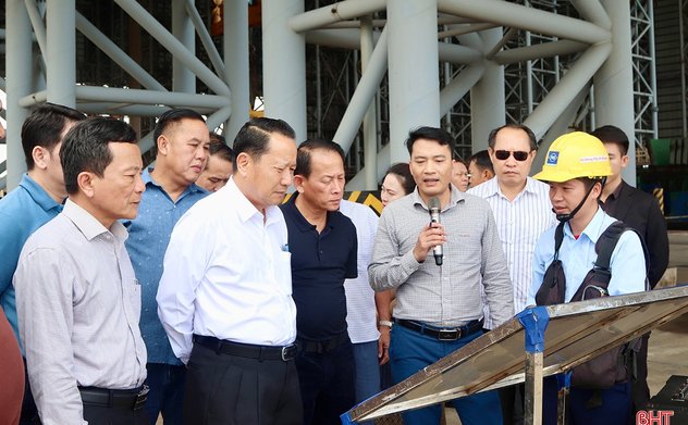 Đoàn đại biểu nước CHDCND Lào tham quan Khu kinh tế Vũng Áng