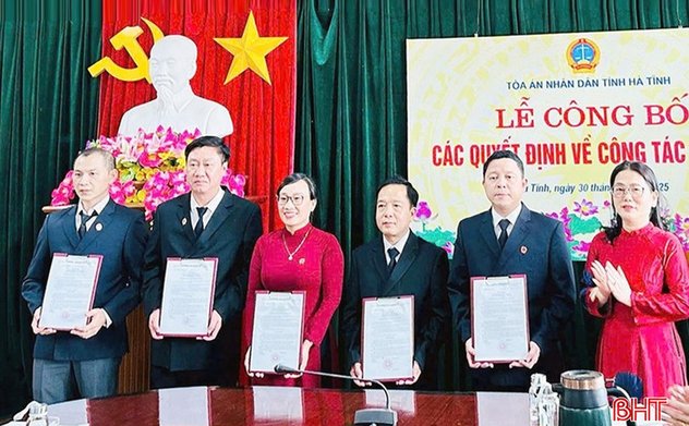 Hà Tĩnh có 5 tòa án khu vực