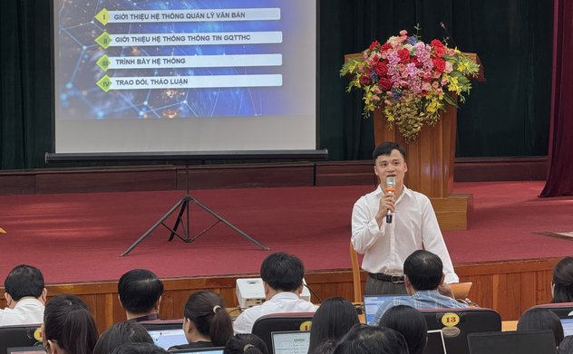 Hà Tĩnh triển khai hướng dẫn quản trị Hệ thống thông tin giải quyết thủ tục hành chính và Hệ thống quản lý văn bản chỉ đạo, điều hành số của tỉnh