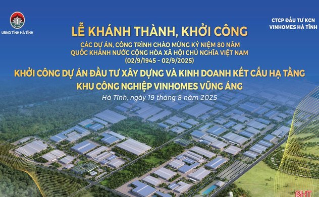 Sáng nay, Hà Tĩnh khởi công 3 dự án chào mừng 80 năm Quốc khánh