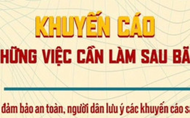 Khuyến cáo những việc cần làm sau bão 