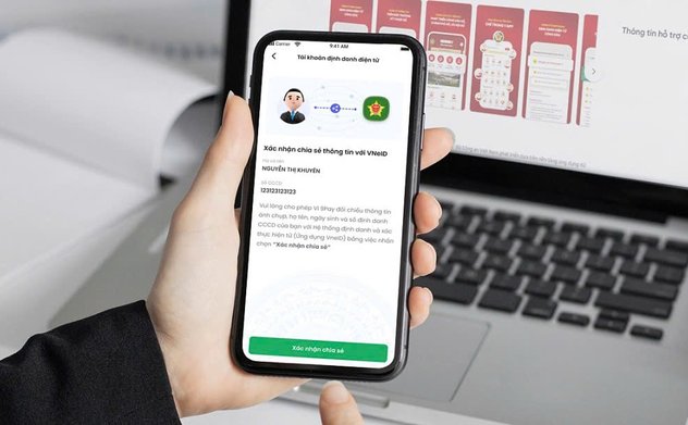 Đăng nhập ví điện tử dễ dàng qua VNeID