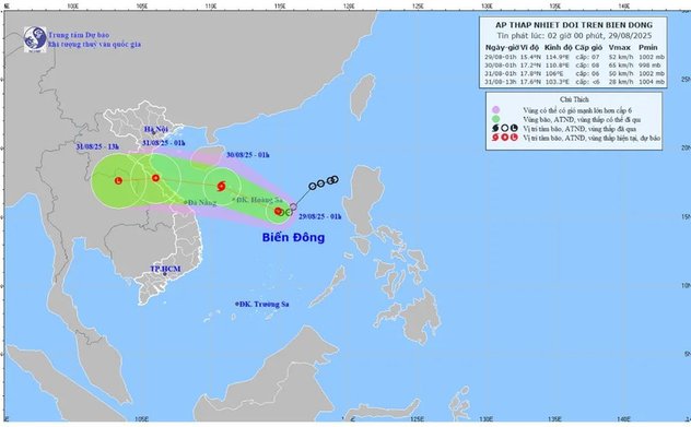 Áp thấp nhiệt đới có khả năng mạnh lên thành bão 