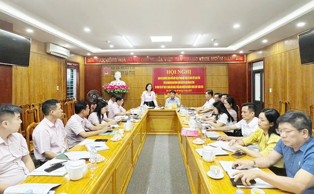 Tổng kết hoạt động phối hợp và ủy thác giữa NHCSXH Hà Tĩnh, Ủy ban MTTQ tỉnh cùng các đoàn thể
