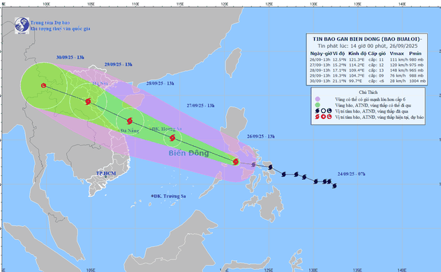 Chủ tịch UBND tỉnh Hà Tĩnh ban hành Công điện về việc chủ động ứng phó với bão BUALOI
