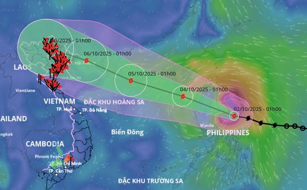 Bão Matmo có thể vào Biển Đông hôm nay