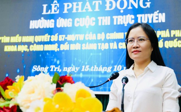 Phường Sông Trí phát động hưởng ứng Cuộc thi trực tuyến tìm hiểu Nghị quyết số 57-NQ/TW của Bộ Chính trị
