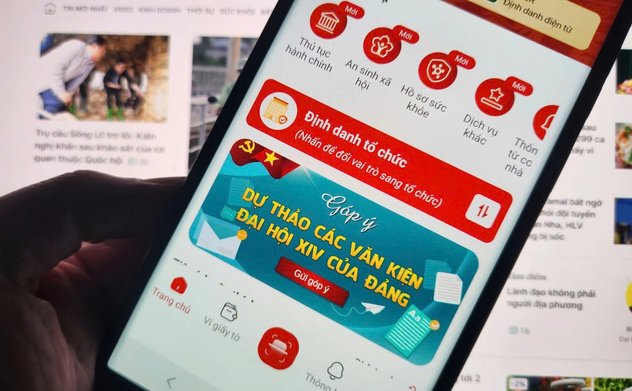 Cách góp ý dự thảo Văn kiện Đại hội XIV của Đảng thông qua ứng dụng VNeID