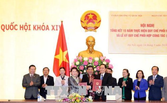 Nâng cao hiệu quả phối hợp giữa UBTVQH và Đoàn Chủ tịch Ủy ban Trung ương MTTQVN